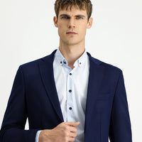 Dark Navy 7 Drop Super Slim Fit Extra Narrow Cut Lycra Sport Jacket