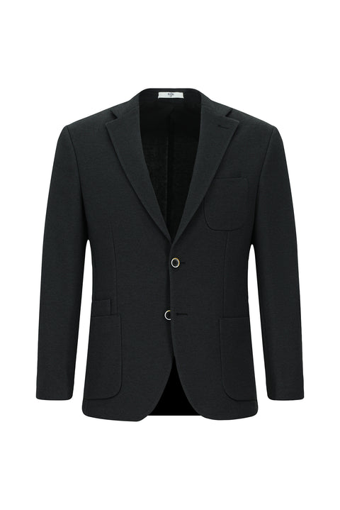 Black 7 Drop Slim Fit Cotton Sport Jacket