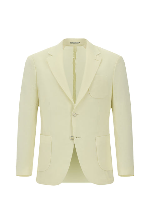 Cream Techno-Line 7 Drop Slim Fit Lycra Jacket
