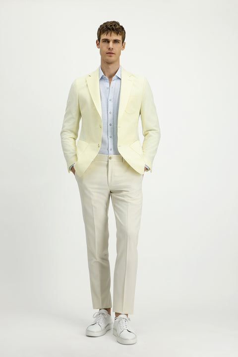 Cream Techno-Line 7 Drop Slim Fit Lycra Jacket