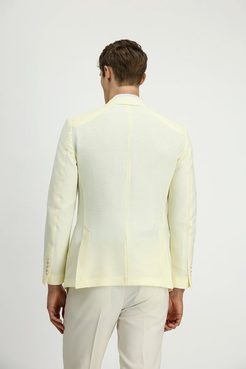 Cream Techno-Line 7 Drop Slim Fit Lycra Jacket