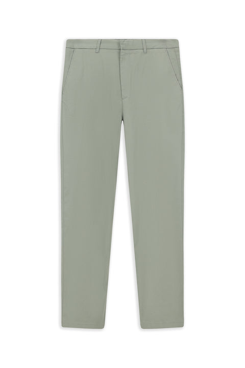 Light Smoke Regular Fit Standard Cut Lycra Canvas / Chino Pants