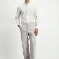 Stone Regular Fit Standard Cut Lycra Canvas / Chino Trousers