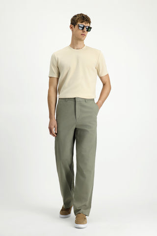  Çağla Yeşili Regular Fit Standart Kesim Likralı Kanvas / Chino Pantolon