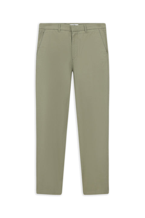 Çağla Yeşili Regular Fit Standart Kesim Likralı Kanvas / Chino Pantolon
