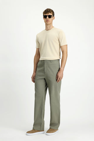  Çağla Yeşili Regular Fit Standart Kesim Likralı Kanvas / Chino Pantolon