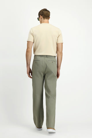  Çağla Yeşili Regular Fit Standart Kesim Likralı Kanvas / Chino Pantolon