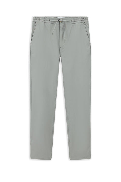 Medium Grey Slim Fit Stretch Drawstring Jogger Pants
