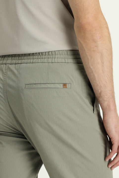 Dark Grey Slim Fit Stretchy Drawstring Elastic Waist Jogger Pants