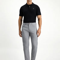 Medium Grey Slim Fit Stretch Canvas / Chino Trousers