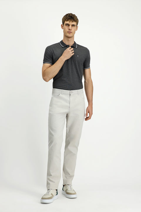 Taş Slim Fit Dar Kesim Likralı Kanvas / Chino Pantolon