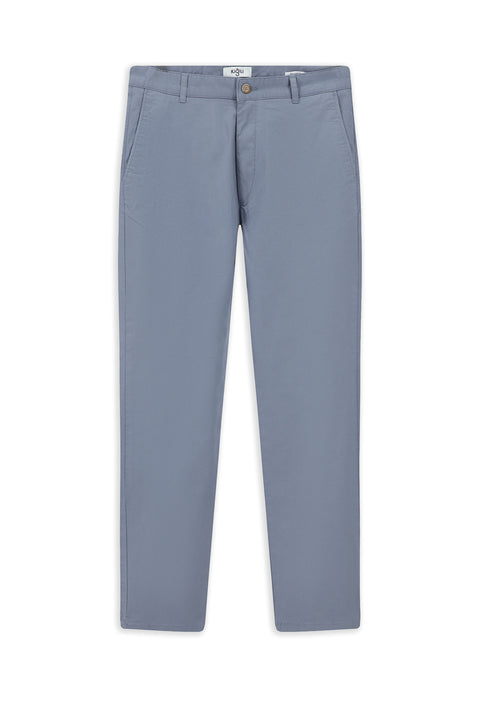 Aviator Blue Regular Fit Standard Cut Lycra Canvas / Chino Trousers