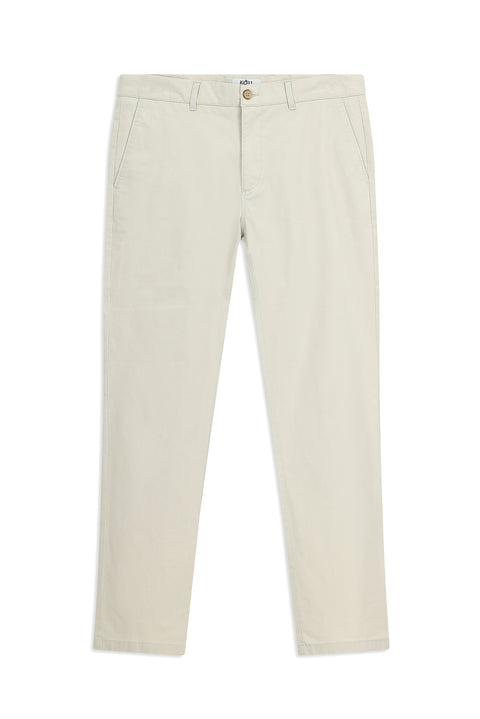 Stone Relaxed Fit Stretch Canvas / Chino Trousers
