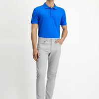 Açık Gri Regular Fit Standart Kesim Likralı Kanvas / Chino Pantolon