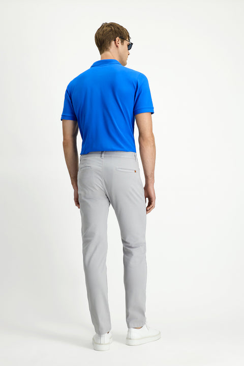 Açık Gri Regular Fit Standart Kesim Likralı Kanvas / Chino Pantolon