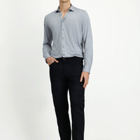 Black Relaxed Fit Canvas / Chino Trousers with Side Pockets and Stretch Fabric