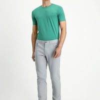 Light Grey Relaxed Fit Stretchy Side Pocket Canvas / Chino Trousers