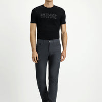 Medium Smoke Relaxed Fit Stretch Side Pocket Canvas / Chino Trousers