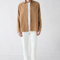 Ecru Relaxed Fit Stretch Canvas / Chino Trousers with Side Pockets