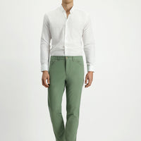 Mint Green Relaxed Fit Stretchy Side Pocket Canvas / Chino Trousers