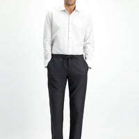 Orta Kahve Slim Fit Dar Kesim Desenli Beli Lastikli İpli Likralı Jogger Pantolon