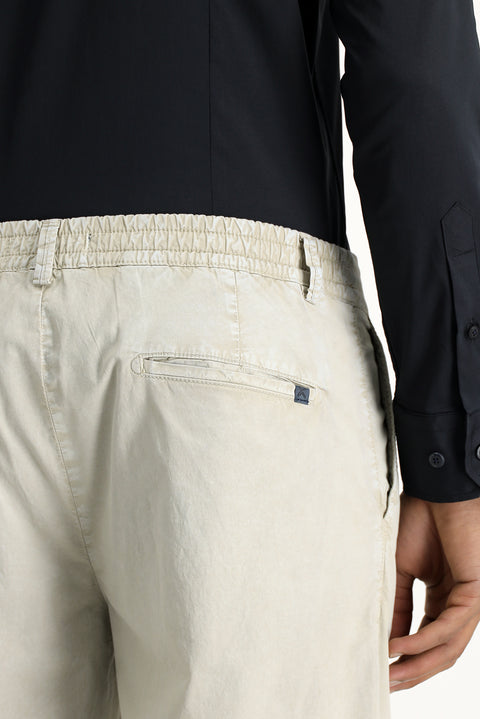Orta Gri Regular Fit Standart Kesim Likralı Kanvas / Chino Pantolon