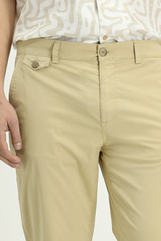  Açık Bej Regular Fit Standart Kesim Likralı Kanvas / Chino Pantolon