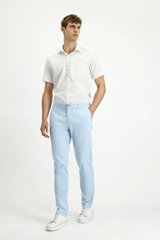  Gök Mavisi Regular Fit Standart Kesim Likralı Kanvas / Chino Pantolon