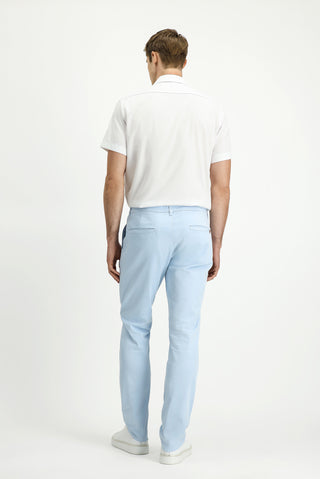  Gök Mavisi Regular Fit Standart Kesim Likralı Kanvas / Chino Pantolon
