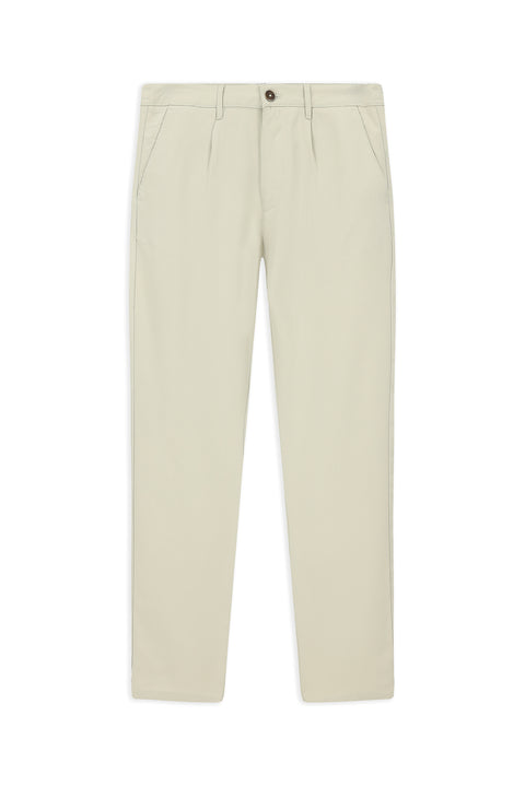 Safari Slim Fit Narrow Cut Elasticated Waist Lyocell Canvas / Chino Trousers