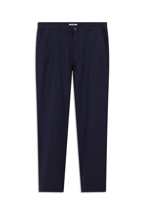 Dark Navy Relaxed Fit Stretch Canvas / Chino Trousers