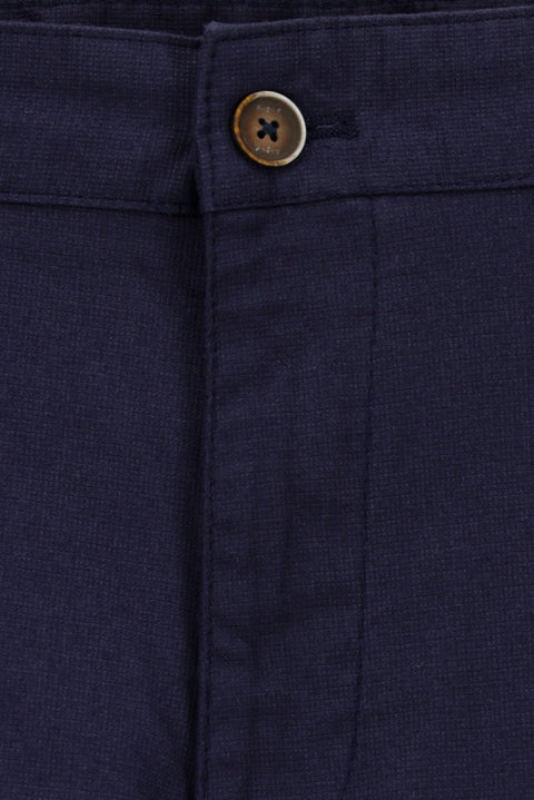 Dark Navy Relaxed Fit Stretch Canvas / Chino Trousers