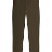 Dark Khaki Relaxed Fit Stretch Canvas / Chino Trousers