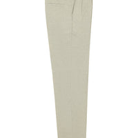 Sand 6 Drop Verona Soft Oversize Fit Lightweight Oversize Cut Patterned Pleated Linen Classic Fabric Trousers