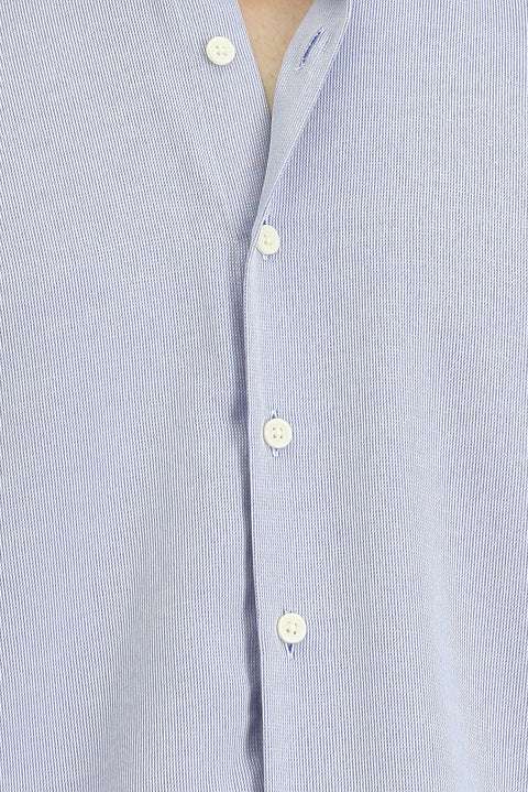 Blue Long Sleeve Regular Fit Cotton Easy Iron Shirt
