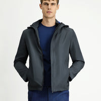 Titanium Grey Hooded Sporty Seasonal Jacket
