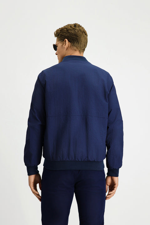 Medium Navy Seasonal Sport Bomber Jacket