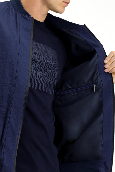 Medium Navy Seasonal Sport Bomber Jacket