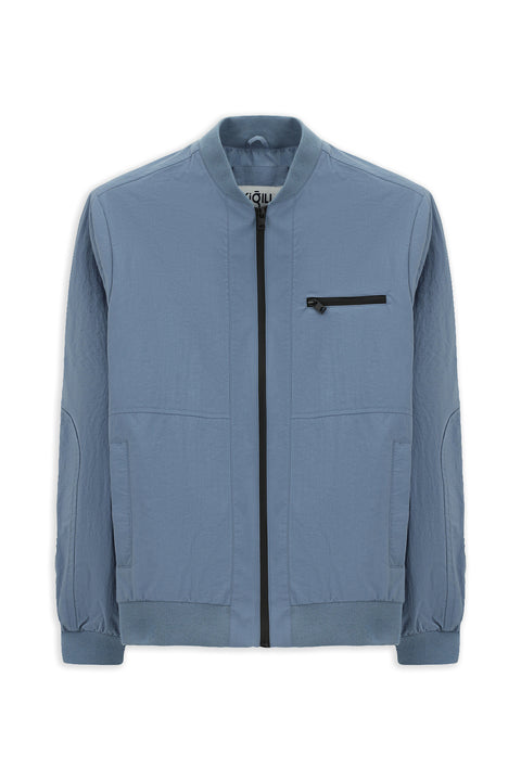 Light Blue Seasonal Sport Bomber Jacket