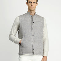 Medium Beige Sport Linen Vest