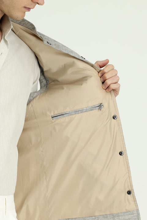 Medium Beige Sport Linen Vest