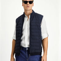 Dark Navy Quilted Sport Vest