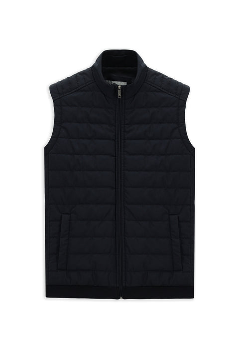 Dark Navy Quilted Sport Vest
