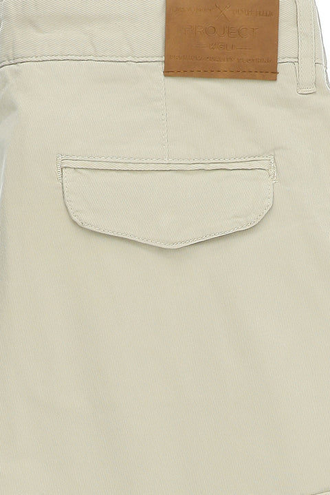 Taş Regular Fit Standart Kesim Kargo Cepli Pamuklu Bermuda Şort