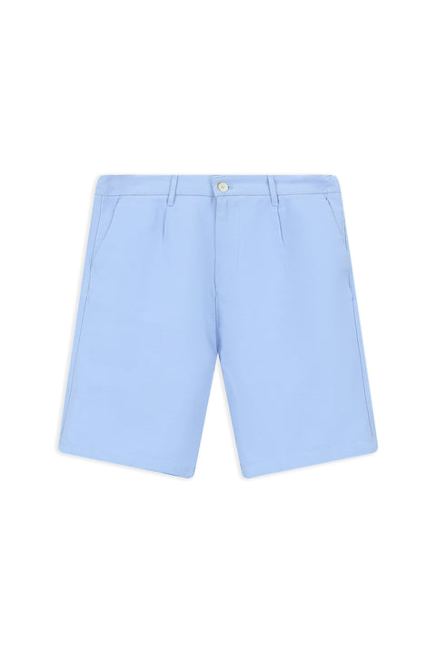 Mavi Relaxed Fit Rahat Kesim Beli Lastikli Pamuklu Bermuda Şort