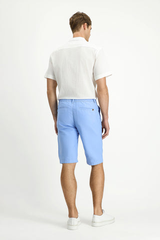  Mavi 4 Drop Relaxed Fit Rahat Kesim Beli Lastikli Pamuklu Bermuda Şort