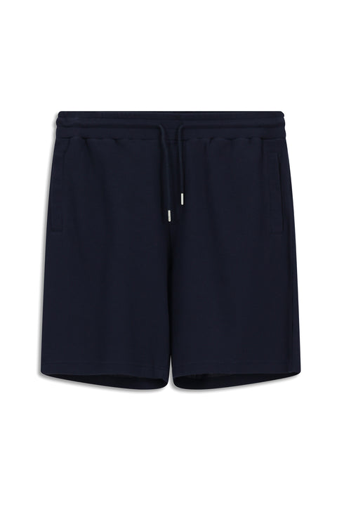 Dark Navy Cotton Sports Sweatshirt Shorts