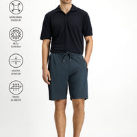 Dark Anthracite Knitted Sports Shorts