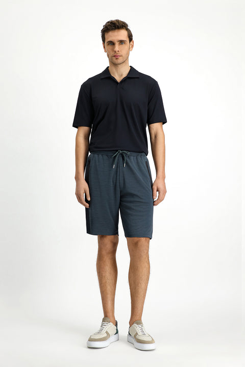 Dark Anthracite Knitted Sports Shorts