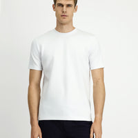 Off-White Crew Neck Regular Fit Printed T-Shirt